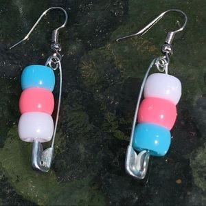 Transgender Flag Earrings